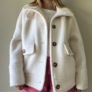 Sézane stunning cream coat